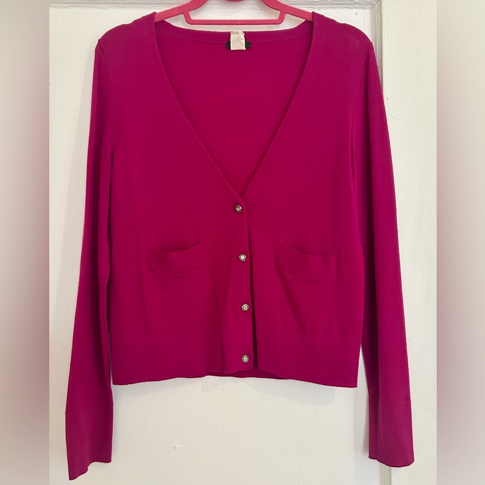 J Crew Cardigan with embellished buttons
